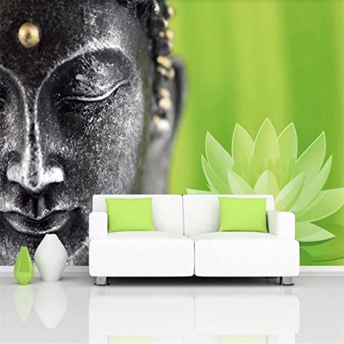 Wallpaper Photo Papier Peint 3D Statue de Bouddha Zen 200 cm x 150 cm Mural Décoration Moderne Poster Tableaux Muraux Chambre Salon Mural