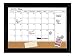 Quartet Combination Magnetic Whiteboard Calendar & Corkboard, 17 x 23 inches Combo White Board & Cork Board, Black Frame (79275)