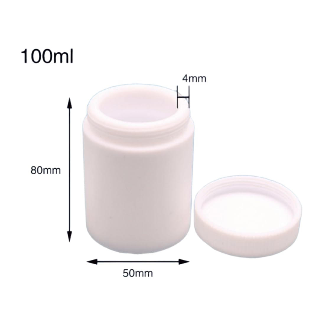 Butelki z odczynnikami PTFE odporne na wysokie temperatury — 1 szt. szczelnie zamykana puszka do przechowywania kwasów i zasad(100ml)