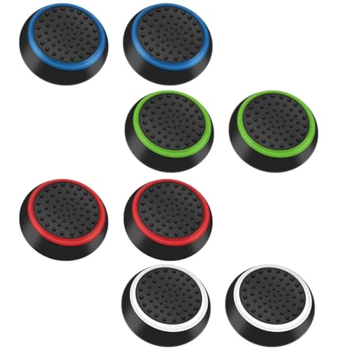 Thumb Grips Silicone Analog Joystick Thumb Stick Cover Cap Luminous Controller Replacement Cap for Sony PS5 PS3 PS4 Xbox One Xbox 360 4 Pair