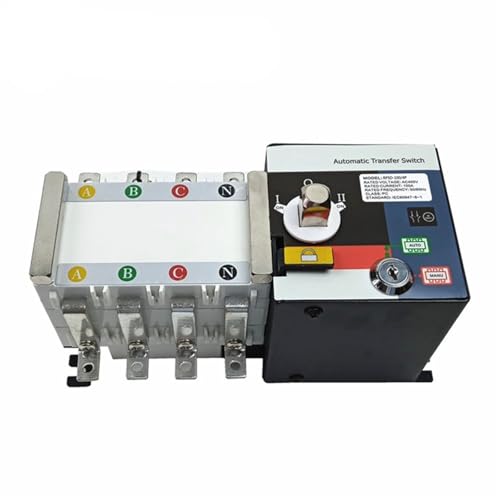 Interruptor de transferencia automática RP5D-100 de dos poderes para carril DIN 63A 2