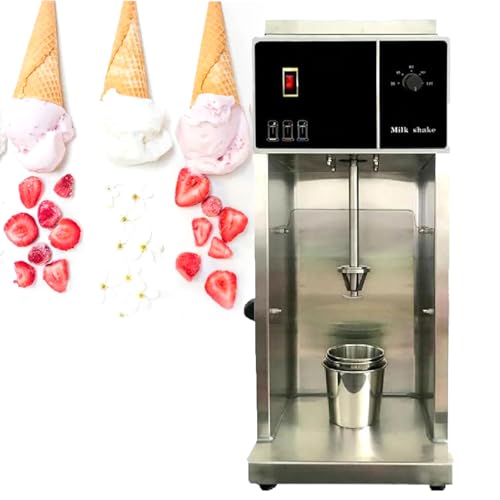 Batidora de yogur de 500 W, batidora de helado con remolino automático de 110/220 V, licuadora de helado de acero inoxidable de 3400 r/min, batidora comercial de malteadas con 3 vasos, para cocinas