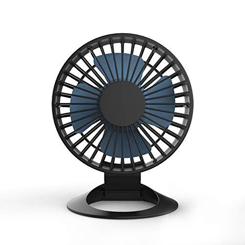 Geräuschloser Lüfter, tragbarer Mini-USB-Ventilator für PC / Laptop (Farbe: Weiß mit Akku), schwarz ohne Batterie Cover