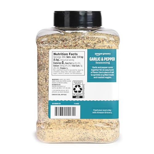 Amazon Grocery, Garlic & Pepper Seasoning, 24 Oz - image 2