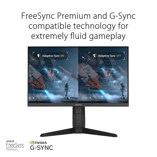 Image of ASUS TUF Gaming VG249QL3A Gaming Monitor - 24-inch(23.8 inch viewable), Full HD(1920x1080), 180Hz, Fast IPS, ELMB, 1ms (GTG), FreeSync Premium, G-Sync Compatible, Variable Overdrive, 99% sRGB