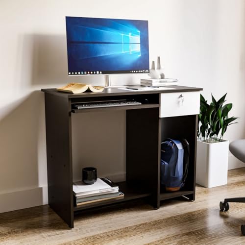 Image of Star Engineered Wood Study Table with Multi-Purpose Table Desk for Students, Computer Study Table with Drawer & Keyboard Tray - Wenge