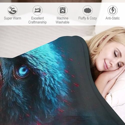 Couverture chaude et confortable Aigle plaid doux facile d'entretien - 4