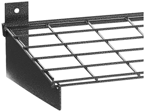 Image of Hyloft 00652 2-Pack Heavy Duty Steel Wall Garage Shelving, 45-Inch X 15-Inch Wall Mounted Shelves for Garage Storage, Low-Profile Brackets, Max Shelf Load 200 Pounds, Hammertone