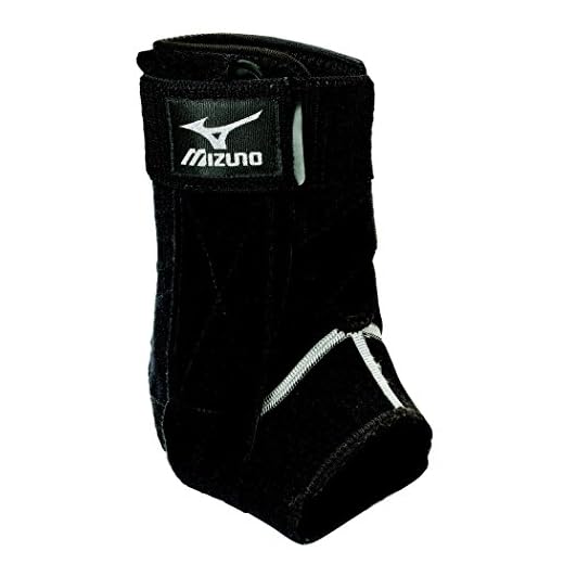 Mizuno DXS2 Ankle Brace Left Leg 480110, Black, Small
