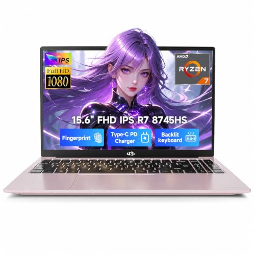 Image of NIMO 15.6 inch Gaming Laptop, AMD Ryzen 7 8745HS 8-Core (up to 4.9GHz, Beats i7-1360P), 32GB RAM, 1TB SSD, Radeon 780M, IPS FHD, 100W PD Fast, for Creators, Video Editing & AI Tasks, 2-Year Warranty
