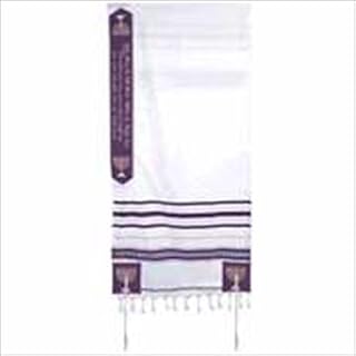 Holy Land Gifts 60466 Tallit Arise Shine Isaiah 60 1 Acrylic Purple 24 In.