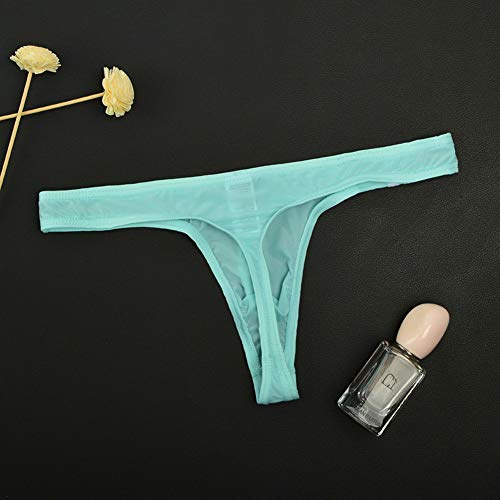 Mens Ice Silk Stretch Thong T-Back Sexy Underwear4