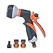 Produktbild PATHONOR Garten Handbrause 8-Funktionen Gartenbrause Düse Handbrause Hochdruck Gartenbrause Verstellbarer Wasserdurchfluss Robust und Leistungsstark für Garten Bewässerung, Autowäsche