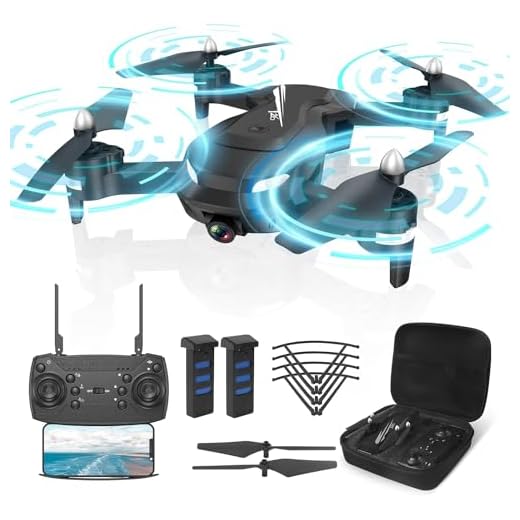 Wipkviey T26 Drone con Cámara 1080P HD – Drone Profesional para Niños y Principiantes, Quadcopter RC con Transmisión FPV en Vivo, 3D Flip, 3 Modos de Velocidad, Incluye 2 Baterías 26 Mins