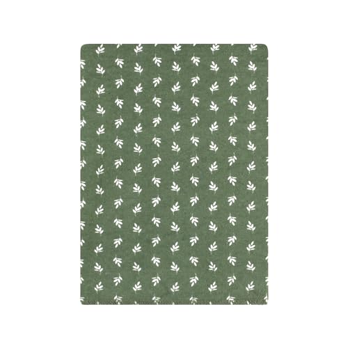 Image of Hudson Baby Unisex Baby Cotton Poly Flannel Burp Cloths Bundle, Eucalyptus, One Size