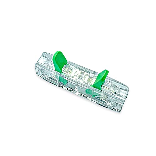 Lverdy Elektrische Kabelverbinder, Durchgangsverbinder mit Hebel Transparent, Elektro Verbindungsstecker, Steckverbinder für schnelle Kabel-Verbindungen (1-1 PIN) Cover