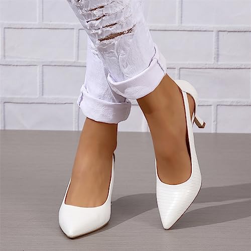 Image of Women's Pumps Pointed Toe Pump Shoes Kitten Heel Comfort Cut Out Dress Shoes for Office Wedding Party Dressy Casual, US Size 5-11