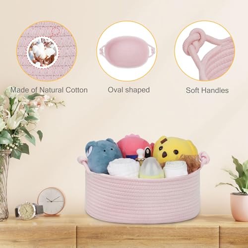 Image of Small Empty Gift Basket with Bag & Ribbons, Light Pink