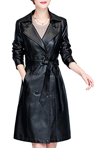 Veste de moto en cuir imperméable et coupe-vent pour femme taille 40