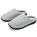 Hommes Femmes Automne et Hiver Pantoufles Mousse Mémoire Chaleur Pantoufles Confortables En Peluche Maison Antidérapantes Pantoufles Intérieur Extérieur Pantoufles En Feutre Unisexe Gris Clair-4243