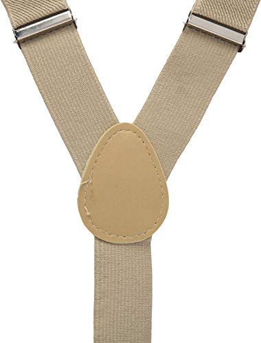 RR DESIGN suspenders for boys, kids,men and women (biege, large men size) - Image 2 thumbnail