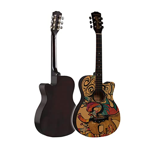 Guitare Acoustique, Guitare en Bois de 38 Pouces pour la Performance - Les Beatles, Paul McCartney, John Lennon, RIngo Starr, George Harrison Guitare Acoustique, Guitare en Bois de 38 Pouces pour la Performance