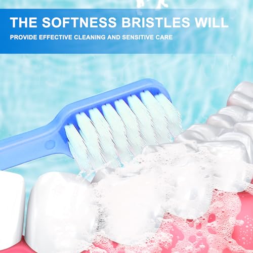 WLLHYF Weiche Zahnbürste für Erwachsene, extra weiche Mikroborsten, manuelle Zahnbürste, Aufhellungszahnbürste für Damen und Herren, sanfte Reinigung, schützt empfindliches Zahnfleisch, Gesundheit, – Bild 6