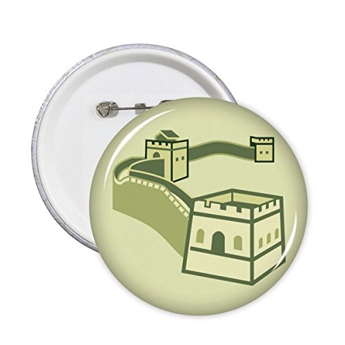 Broche bouton Grande Muraille de Chine finition soignée décorative S