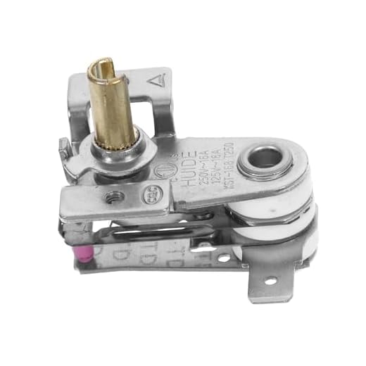 POPETPOP Termostato para Radiador Eléctrico de Aceite Control de Temperatura Resistente Altas Temperaturas Material Metálico Duradero Fácil de Usar