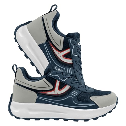 Image of BRUTON Nexor-606 Men's Running Shoes | Lightweight Sports Shoes for Men | Comfortable Walking Jogging Gym Shoes | Breathable Lace-Up Training Footwear