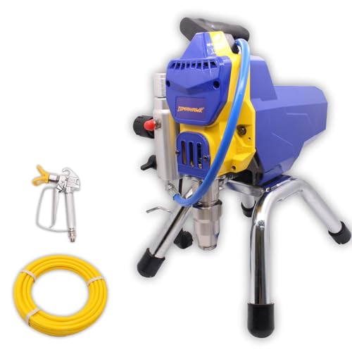 Image of TOMAHAWK PXL-9999 750W Airless Paint Sprayer - 1.2L /Min Flow Rate High Pressure Hose 3000PSI Spraying Machine,Blue