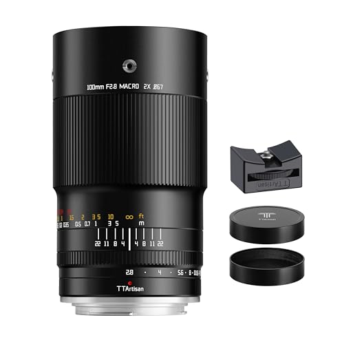 TTArtisan 100mm F2.8 Macro 2X Full Frame Camera Lense Compatible with Nikon F Mount SLR Cameras D6、D5、Df、D850、D810A、D810、D780、D750、D610