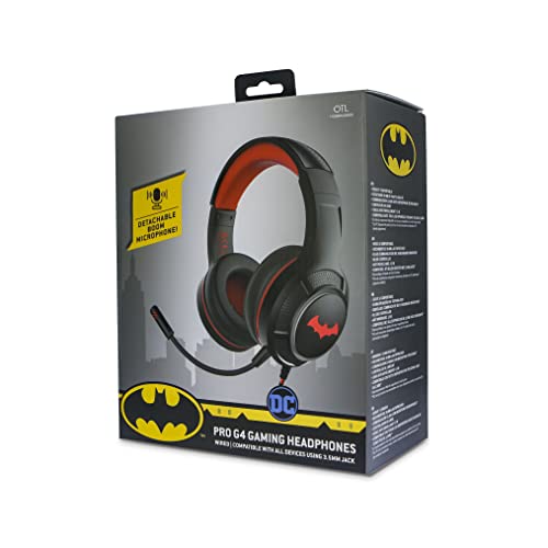 Casque Gaming Batman Logo OTL Technologies avec micro pour console de jeux