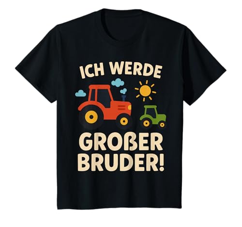 Kinder Ich Werde Großer Bruder Traktor Bauernhof Kinder T-Shirt