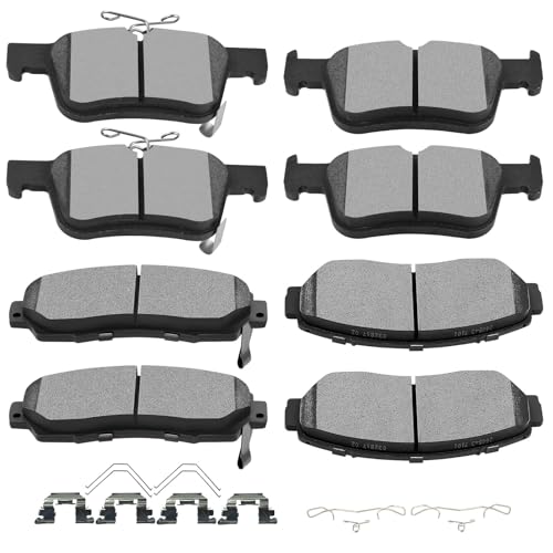 Image of SCITOO D1521 D2102 Ceramic Brake Pads Sets Front & Rear w /Hardware Replacement For Acura For TLX 2021 2022