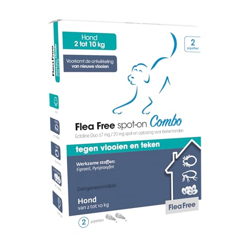 Flea Free Ectolina Duo Perro 2-10 Kg Pipeta, 2 Unidades 2 Unidades