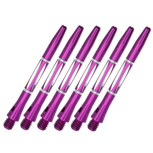 VICASKY Purple Shafts 6pcs Aluminum Alloy Threaded Metal Shafts Integrated Accessories Great for Competitions