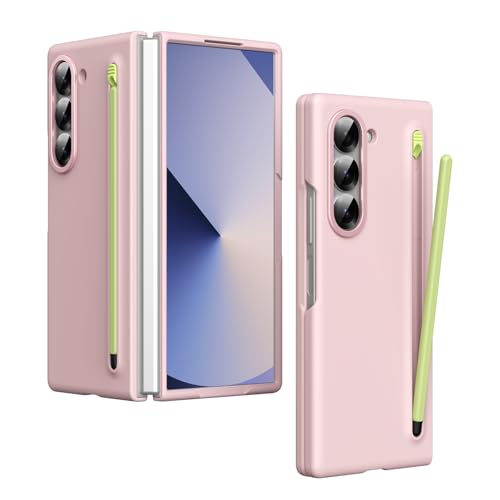 Coque de protection fine Samsung Galaxy Z Fold 5 rose avec protège-écran premium