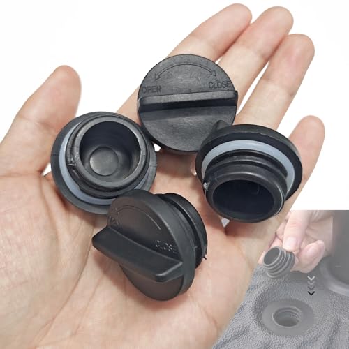 Paquete de 4 tapones de drenaje para base de paraguas con junta tórica de silicona de sellado, piezas de repuesto para base de paraguas rellenable con agua, arena, resistente