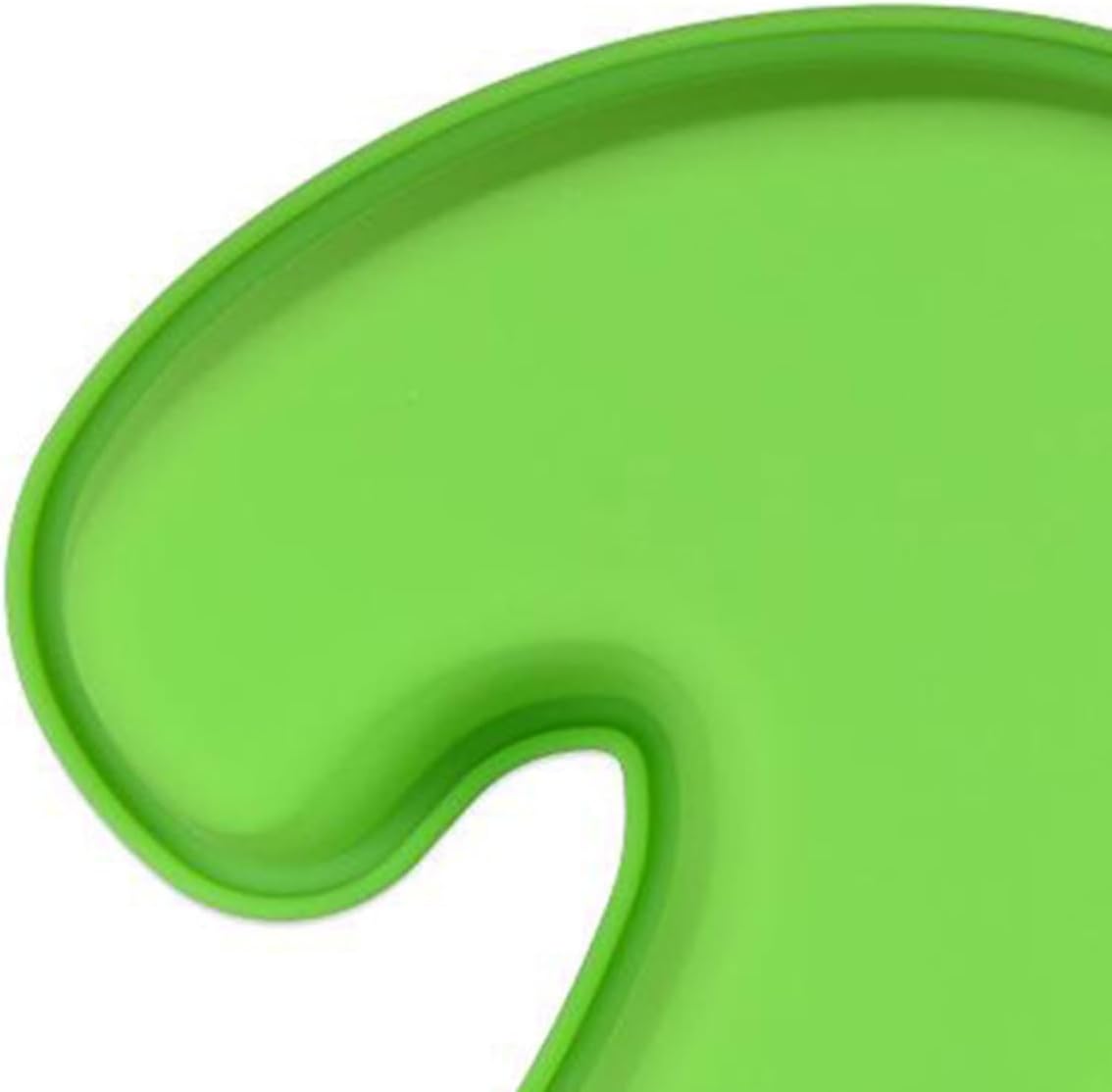 Silicone Number Cake Mold Pan, Reusable Easy Release Oven Safe Green