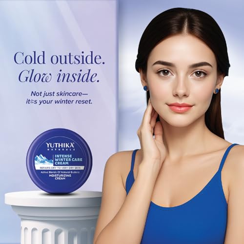 Image of Yuthika Intense Winter Care Cream 50ml (Pack of 2) Non Greasy Daily Moisturizer | For Dry, Rough & Very Dry Skin