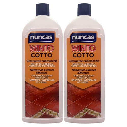 Detergente Antimacchia per Cotto, Ardesia e Pietre Naturali Porose, 1000ml (2 Unità)