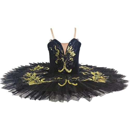 Robe crêpe et justaucorps de ballet brodé de sequins pour spectacle - 2