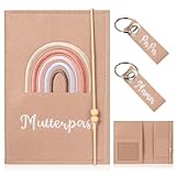 1 PzCustodia per Libretto Maternità in Feltro, Copertura Protettiva per Pass Maternità, Custodia per Libretto di Vaccinazione Internazionale, Custodia Passaporto Vaccinale per Immagine Certificato