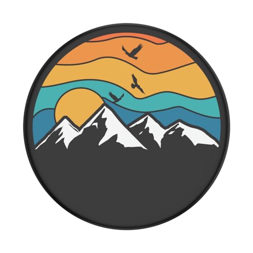 Image of PopSockets Adhesive Phone Grip, Holder- Mountain High | Secure Comfortable Hold, Anti-Drop, Kickstand, Nature, Leaf, Electronic Accessories, For iPad /Kindle /iPhone /Android