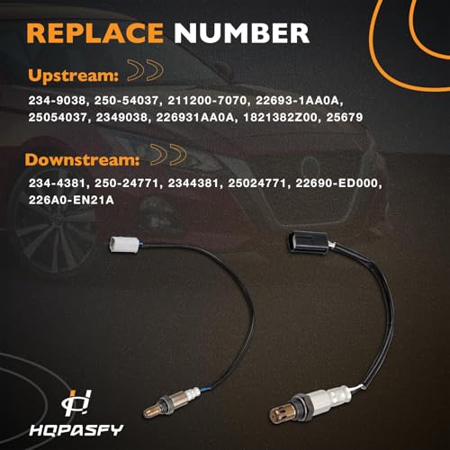 HQPASFY 2Pcs Sensor de Oxígeno Compatible Nissan Altima Maxima miniatura 6
