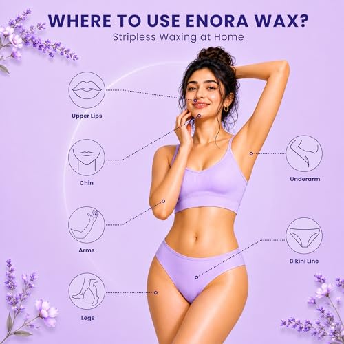 Image of ENORA Painless Hair Removal Brazilian Stripless Hard Wax Beans Range :White Chocolate + Rose pink+ Activated Charcoal |(100 Gram) pack of 3