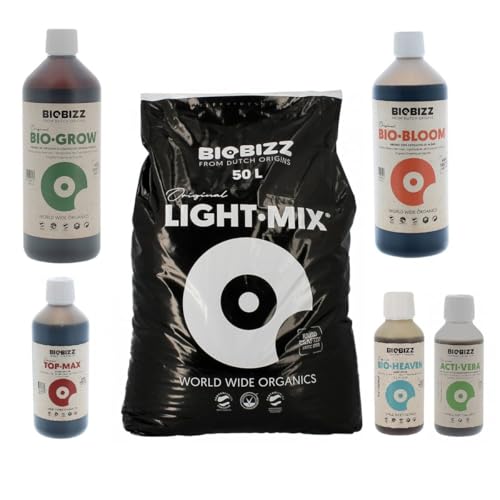 BioBizz Substrat Light.Mix 50 Liter + Dünger 1 Liter