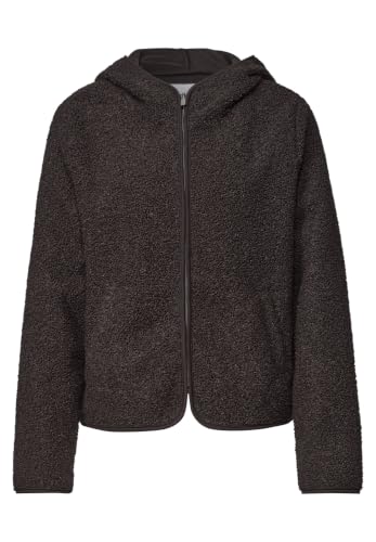 Street One Teddy-Jacke mit Kapuze und Taschen Black Coffee 34 – Ansicht 4