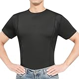 NELKBI Holster Shirts for Men Concealed Carry Shirts Black Holster Shirt Concealed Carry T Shirt
